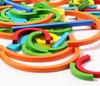 Creative Colorful Circle Puzzle Blocks: Interactive Early Education Toy for Parent-Child Play