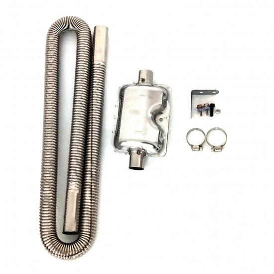 Air Diesel Parking Heater Stainless Steel Exhaust Pipe Tube Gas Vent Fuel Tank Muffler Silencer For Car Heaters Accessories