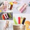 20/40pcs Transparent Ice Cream Bag Reusable Ice Popsicle Bags with Funnel Zip Lock Ice-Making Bags for Summer