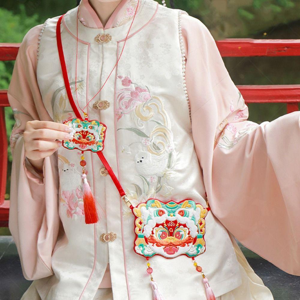 Chinese Traditional Style Chinese New Year Sachet Bag Hanging Lucky Bag Small Pouch