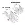 Expandable Underwear Socks Storage Box Adjustable Drawer Ties Organizer 24.5-43cm Transparent Infusion Box With Compartments