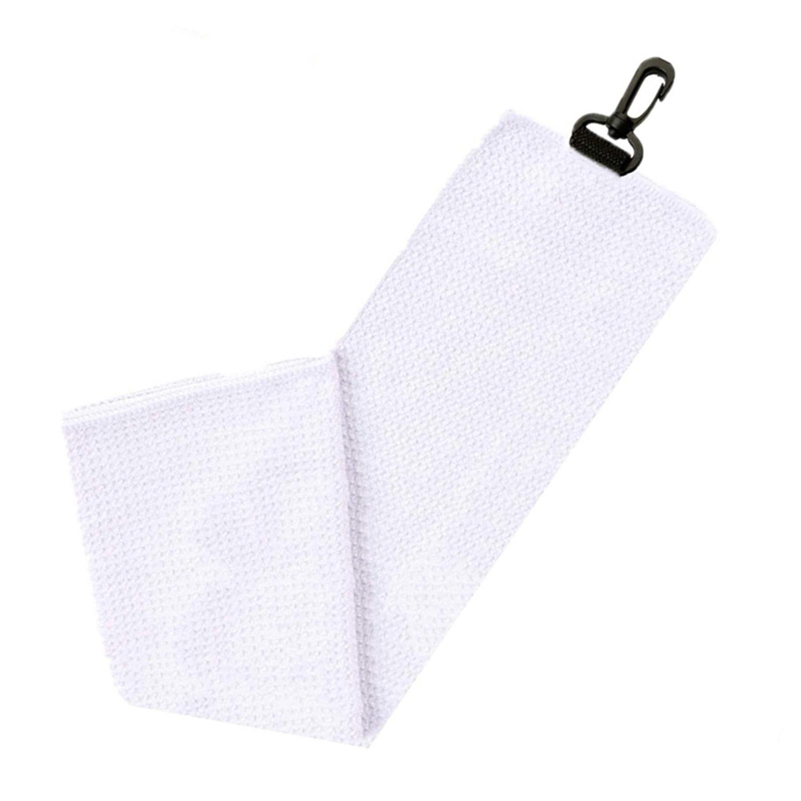 

Water-Absorption Clean Golf Club Head Wipe Cloth Cleaner Wipe Cloth Microfiber Golf Cleaning Towel with Buckle Hook белый