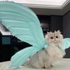 Butterfly Wing for Dog Cat Halloween Costume Festival Dress Up Photo Props Costume Balloon Wing Pretend Playing