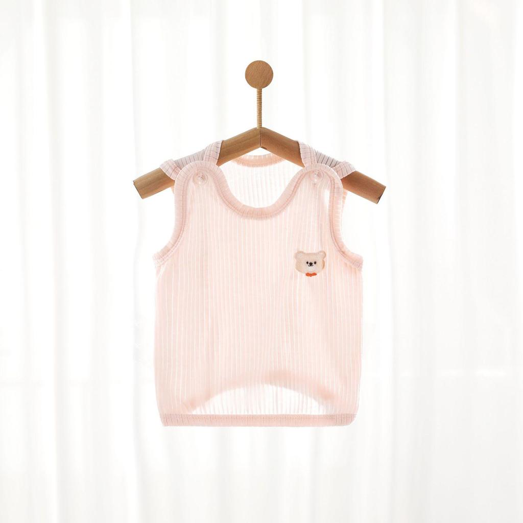 Summer Sleeveless Baby Vest - Thin Newborn Belly Protector Base Layer
