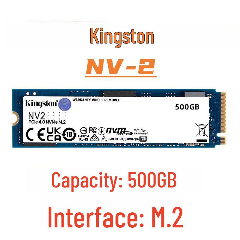 Kingston NV2 High Capacity SSD, 1TB/2TB, M.2 Interface for Computers