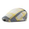 Men Women's Beret Plaid Cap Vintage Paintwork Hat