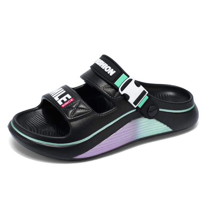 

Couple Fashion Trend Platform Slippers Outdoor Home Indoor One-Flip Men s Beach Casual Cool Slippers 36