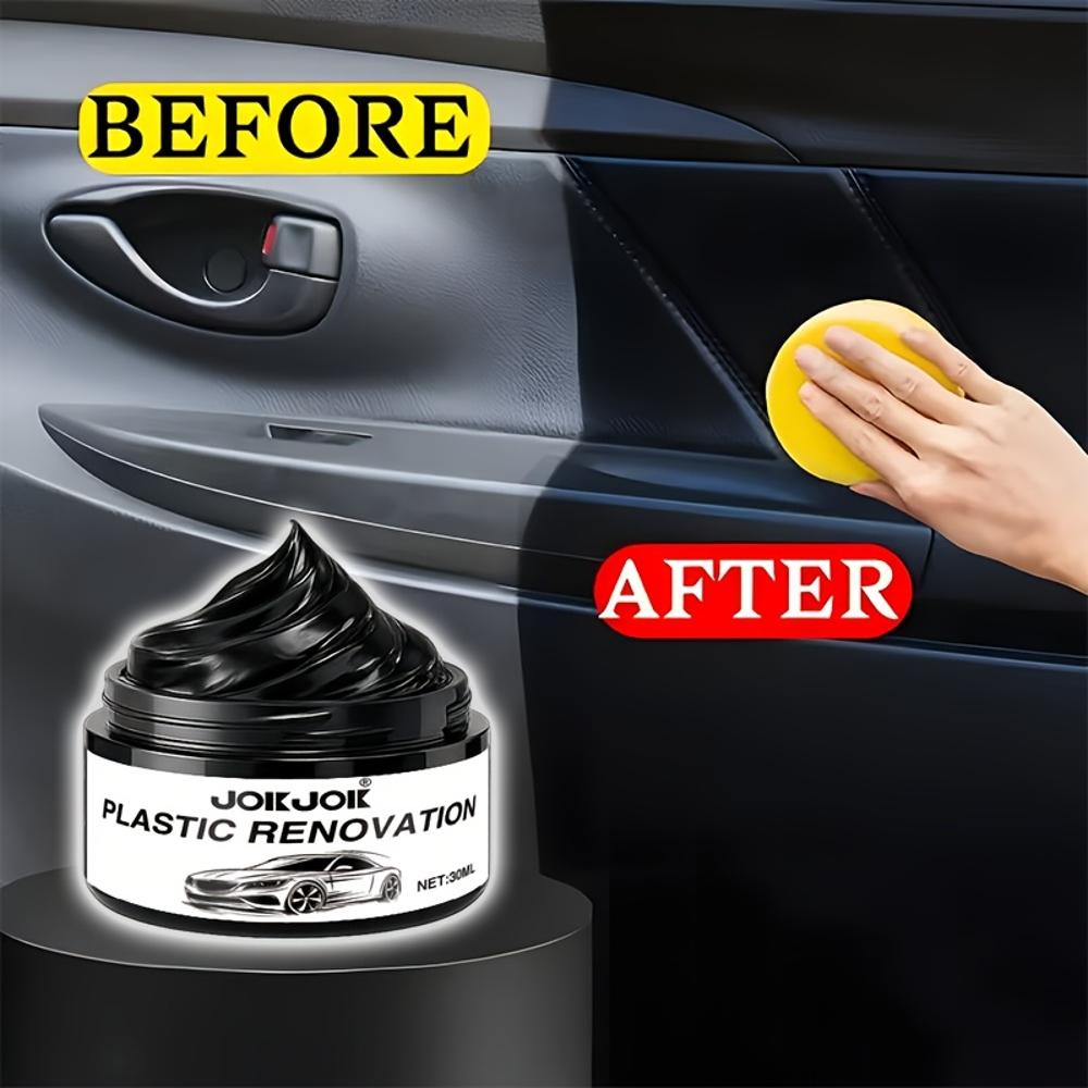 JOKJOK Automotive Plastic Restorer - All-in-One Plastic Scratch Repair, Anti-Aging Protection & Glossy Finish - Quick Fix for Ca
