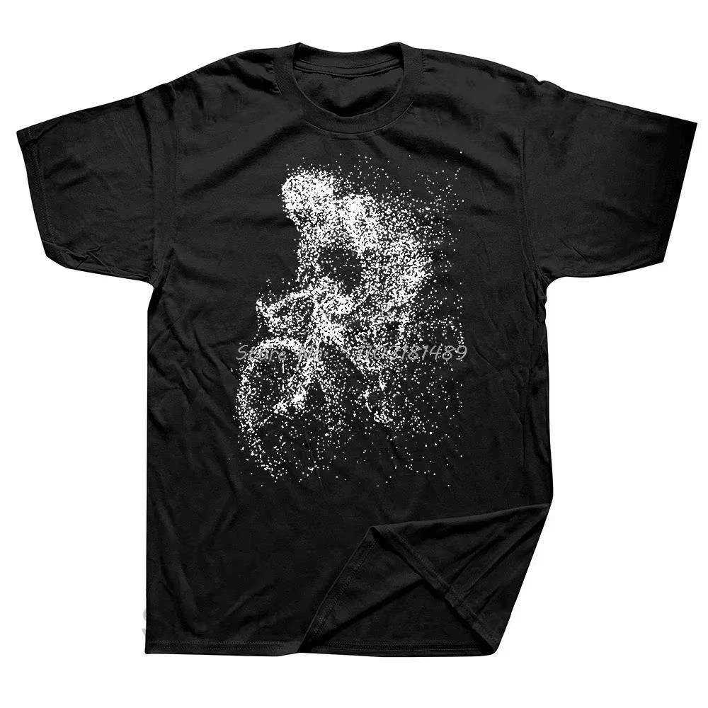 Retro Mountain Bike T-Shirt Summer Men Short Sleeve Biking Sport Lovers I Like Beer And Cycling And Maybe 3 People Bicycle Tops