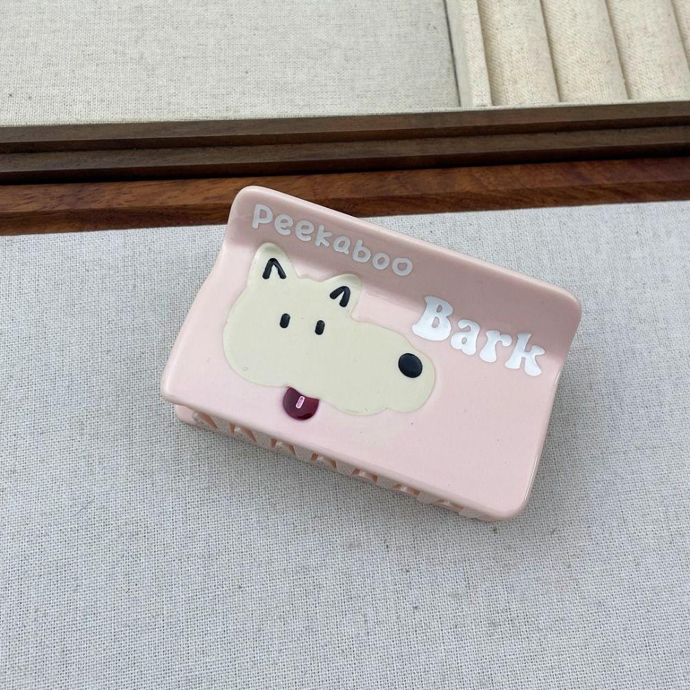 Headwear Cartoon Animal Hair Clip Puppy Geometry Shark Clip Funny Bear Acetate Hair Claw  Female