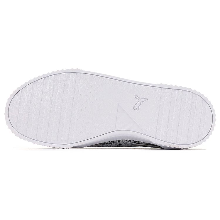 Puma Carina Reptile Leather Casual Low-Top Sneakers Women Sneakers Black White 382506-01