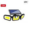 Solar Powered Outdoor Motion Sensor with Adjustable Head for Human Body Sensing Lighting for Garages Porches Streetlights