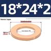 Pure Red Copper Gasket Sealing Ring for Marine Instruments, Metal Flat Washer M3-M60mm