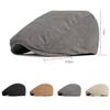 Fall Winter Duck Tongue  Beret Hat for Men Daddy Solid Corduroy Painter Adjustable Forward Hats For Dad  Visors Newsboy Caps