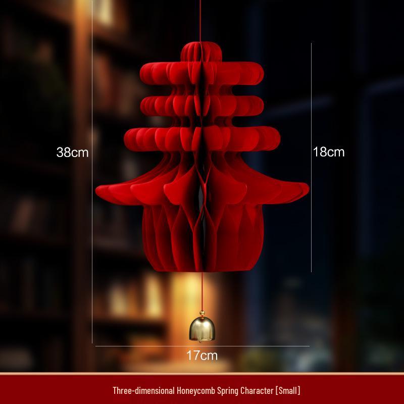 2026 New Year Spring Festival Horse-Themed Red Lanterns & Honeycomb Balls - Festive Decorations for Store Atmosphere