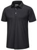 TACVASEN Men's Casual Polo Shirt, Short Sleeve, Breathable, Perfect for Outdoor Activities, Golf, Business, and Commuting, Summer, Black, Size XL