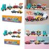 Wooden Animal Pattern Magnetic Car Building Block Children Puzzle Toy Set For Early Education And Cognitive Development