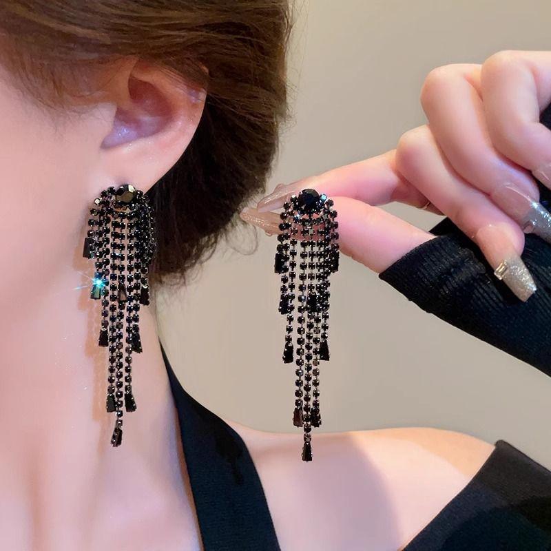 S925 Silver Tassel Earrings - 2025 Light Luxury, High-End Design for Women