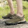Mesh Breathable Wading Shoes Men's New Autumn Outdoor Hiking Shoes Creek Walking Shoes Soft Sole One Pedal Mesh Shoes