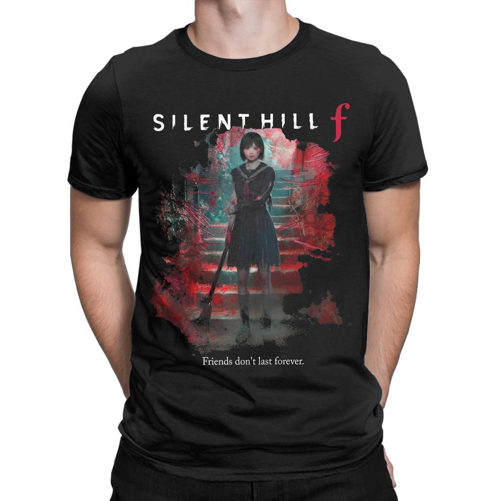 Silent Hill F Horror Game 2025 Merch Men Women T Shirts Pure Cotton Tee Graphic Printed Gaming Lover T-shirt Clothing