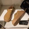 Small Thick Soles Increase Height In Spring and Autumn, New One-pedal Lazy Retro Loafers