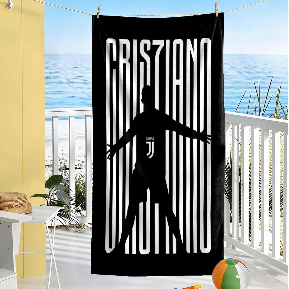 Ronaldo's Legendary Number 7 Beach Towel Soft Durable Quick-Dry Comfortable Lightweight