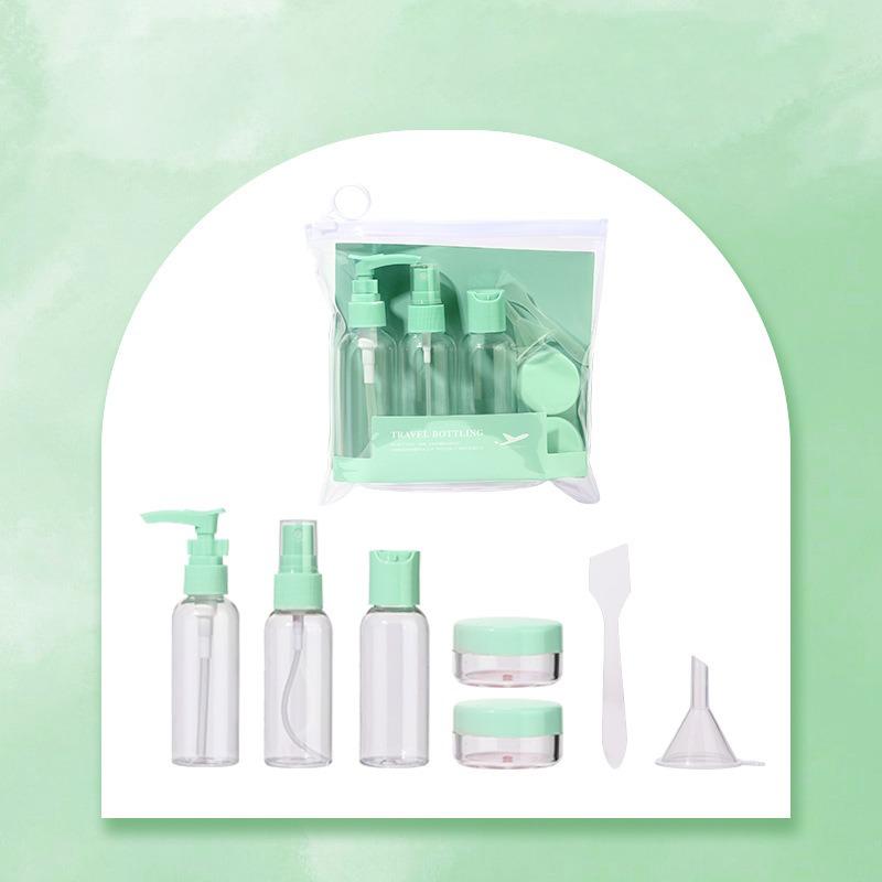 Lot de 7 flacons distributeurs de cosmétiques Dopamine Color Travel de 50 ml