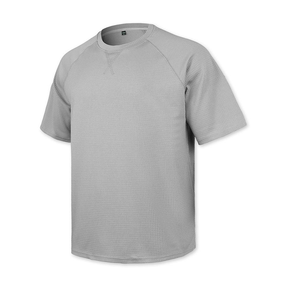 Herren Casual T-Shirt Waffelstrick Lockerer Schnitt T-Shirts für Mann Einfarbige Kurzarm-T-Shirts Übergroßer Schnitt Strukturierter Stoff Rundhalsausschnitt