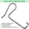 A95I-For Wire Fence Tensioner 20 PCS 1/4In Fence For Wire Tightener For Farm Garden Barbed Fencing Installation