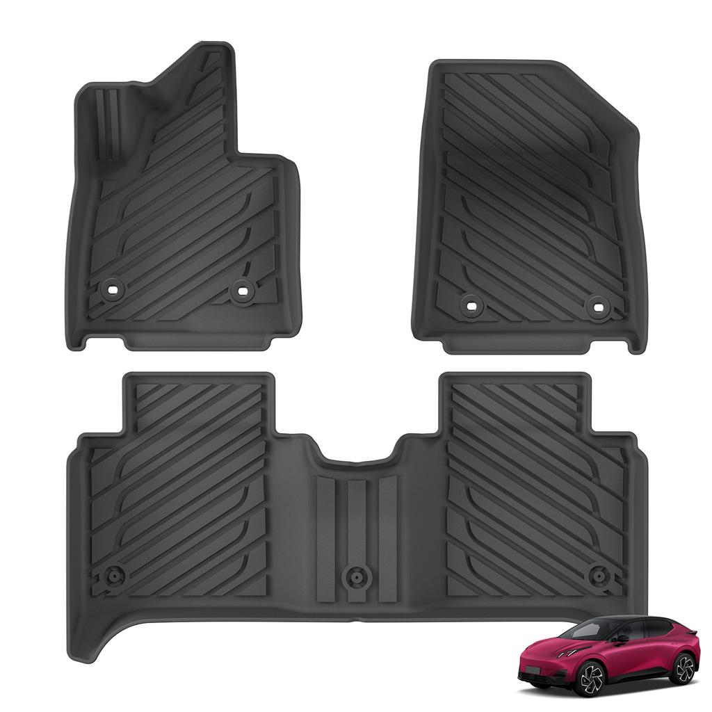 LUCKEASY Left Drive for Lynk & Co Z20/Lynk & Co 02 2025 2026 EV RWD SUV Car All-weather Floor Mat Trunk Pad Accessories Blak