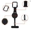 Retractable Anti-Theft Phone Holder Smartphone Safety Lanyard Stra with Carabiner Anti-Drop Harness for Hiking Cycling Climbing