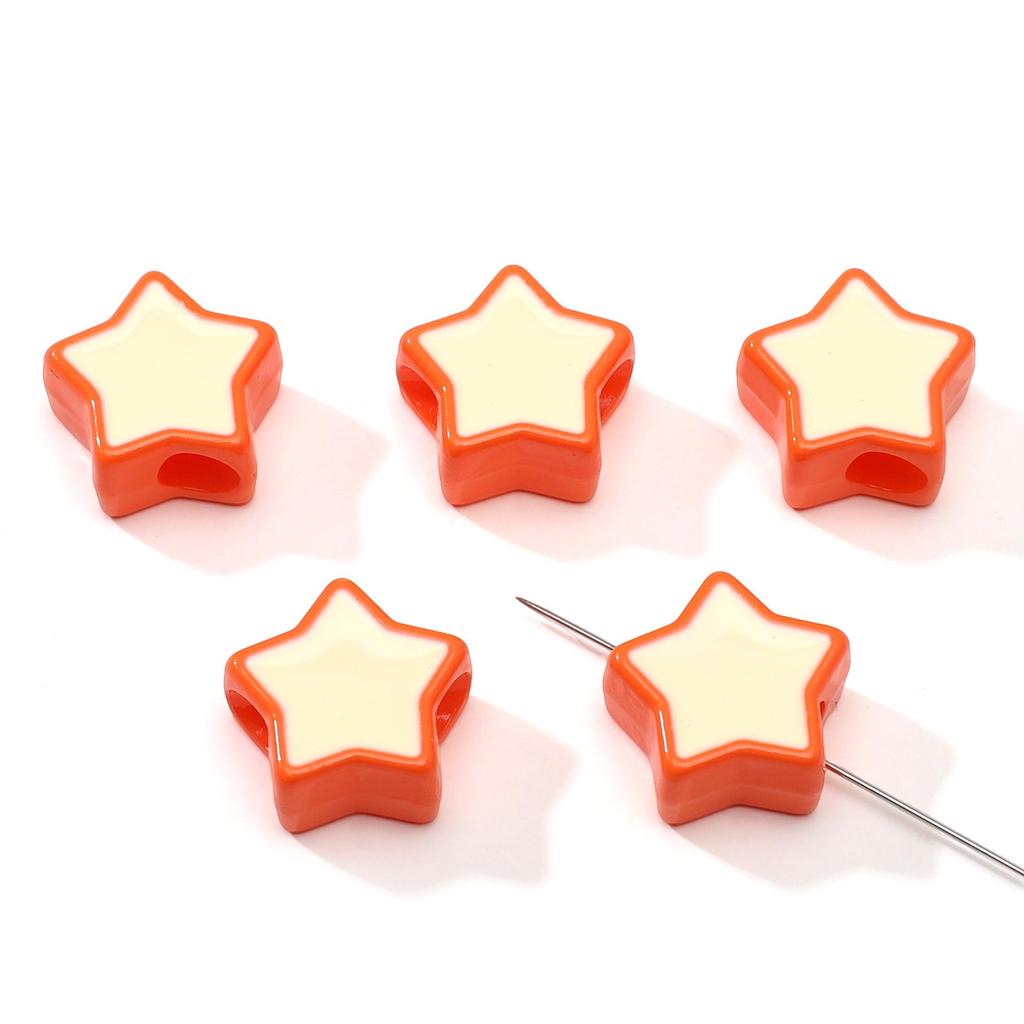 2Pcs Acrylic Pentagram Beads For DIY Necklace Bracelet Earrings Jewelry Making Craft Accessories