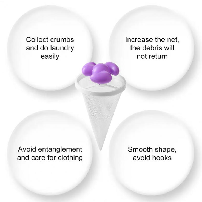 1PC/3PCS Washing Machine Repeated Use Hair Removal Device Collect Hair Neat Clothing Universal Type Cyclone Filter Convenient