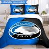 3PCS Atlanta Football Club Bedding Set 2D Printing (Includes 1 Duvet Cover + 2 Pillowcases Coreless), Bedroom decor,Fan Gift
