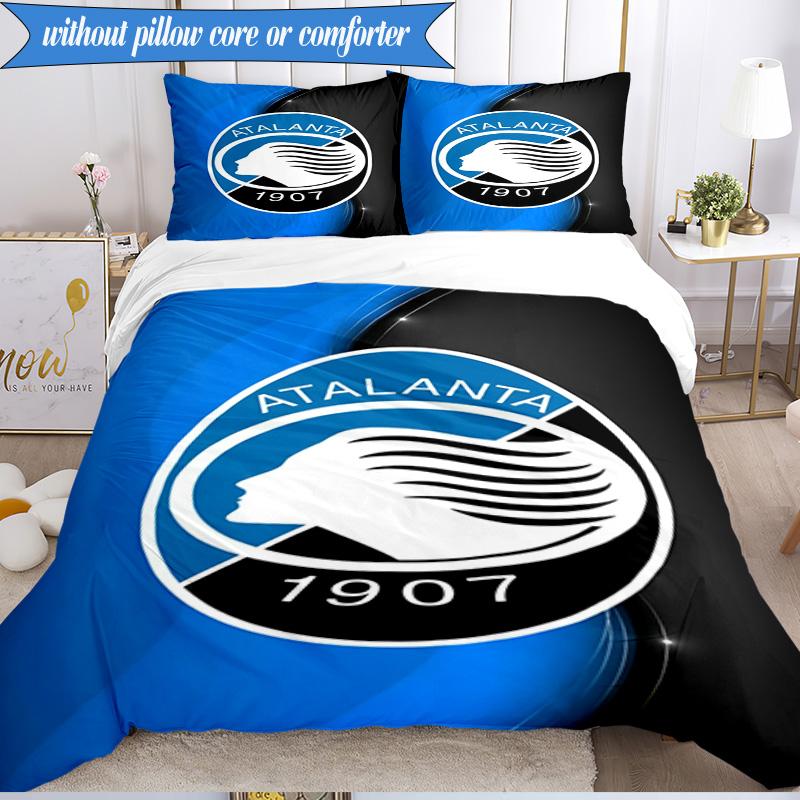 3PCS Atlanta Football Club Bedding Set 2D Printing (Includes 1 Duvet Cover + 2 Pillowcases Coreless), Bedroom decor,Fan Gift