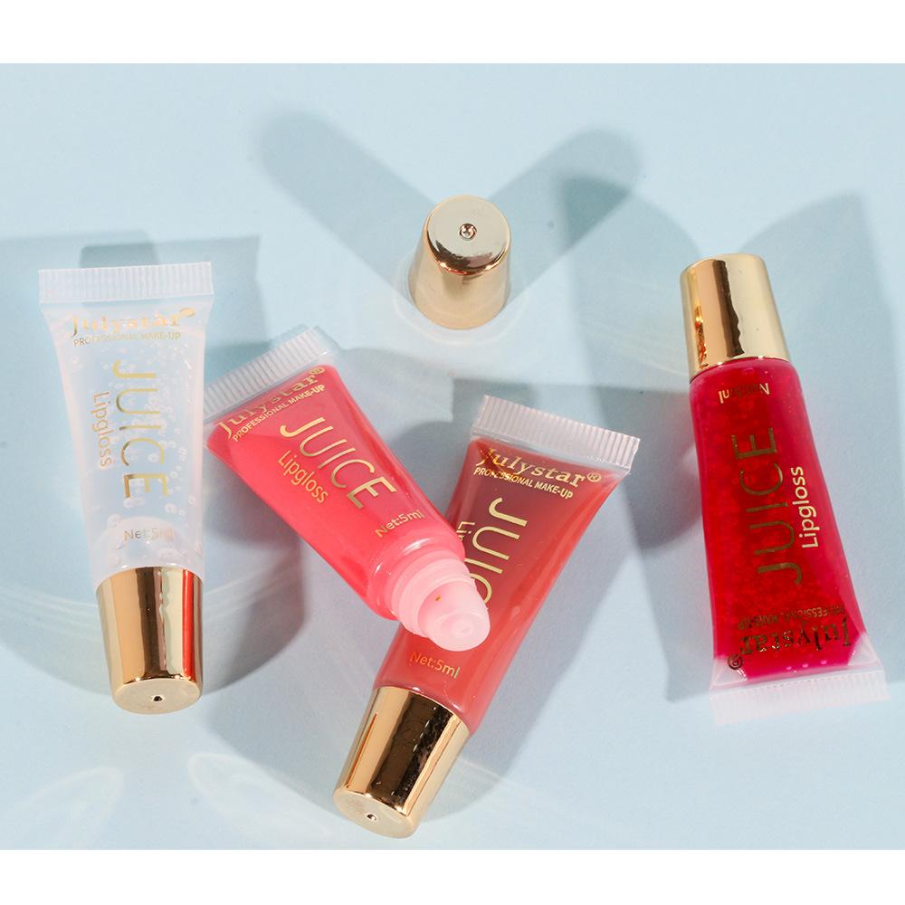 Juice Glossy Lip Oil Set, 6 Colors of Hydrating Fruit-Flavored Lip Gloss, Non-Sticky with Natural Moisturizing Ingredients