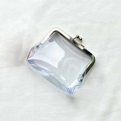 Mini Money Bags Bus Card Iron Mouth Clip Credit ID Card Small Wallet Card Holder Transparent Coin Purse Change Purse Dropship