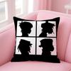 Classic Virtual British Band GGorillaz Cushion Cover Pillow Case Soft Skin Friendly Fabric  Concealed Zipper