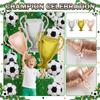 50pcs Aluminum Foil Balloons, Soccer Party Decorations, Birthday Balloons