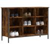 VidaXL Armoire à chaussures chêne fumé 100x35x70 cm bois d'ingénierie 831845