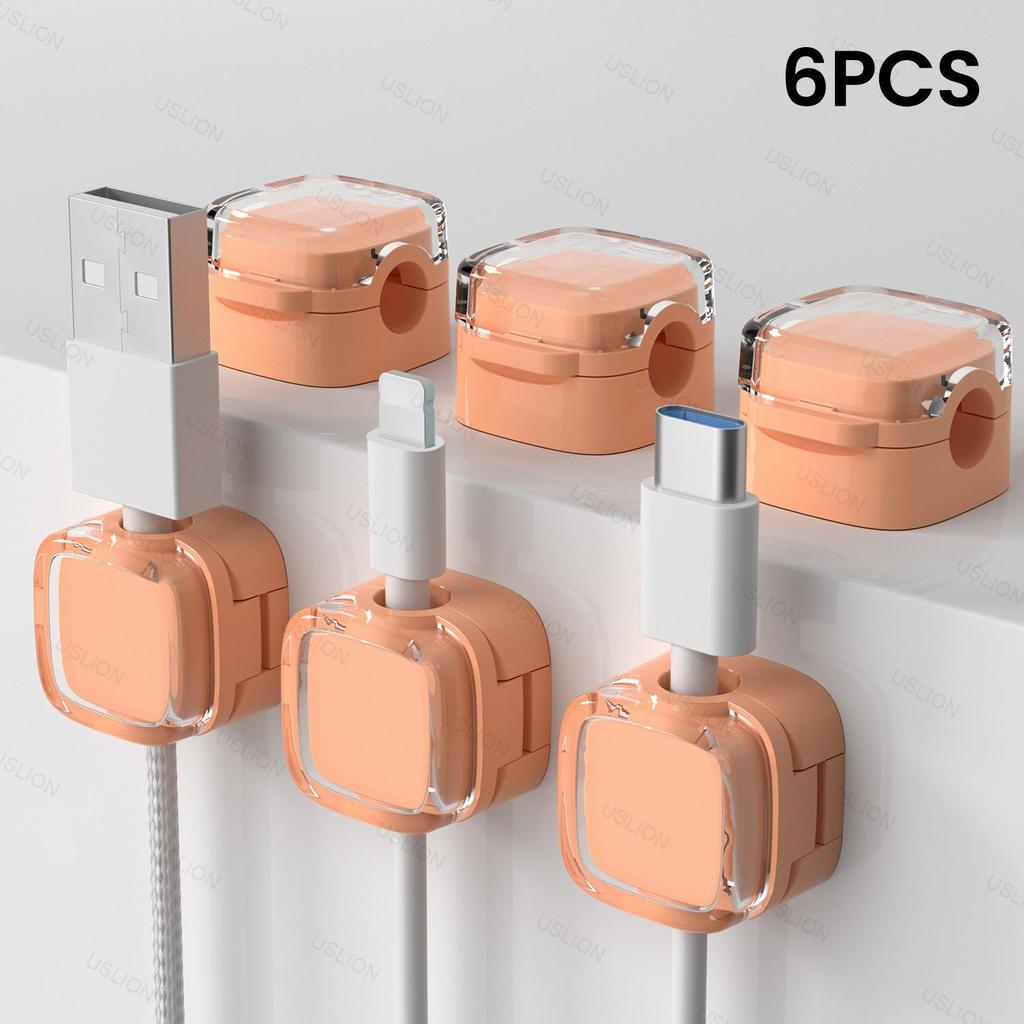 Magnetic Cable Organizer: Nail-Free Self-Adhesive Clip and Tie Holder