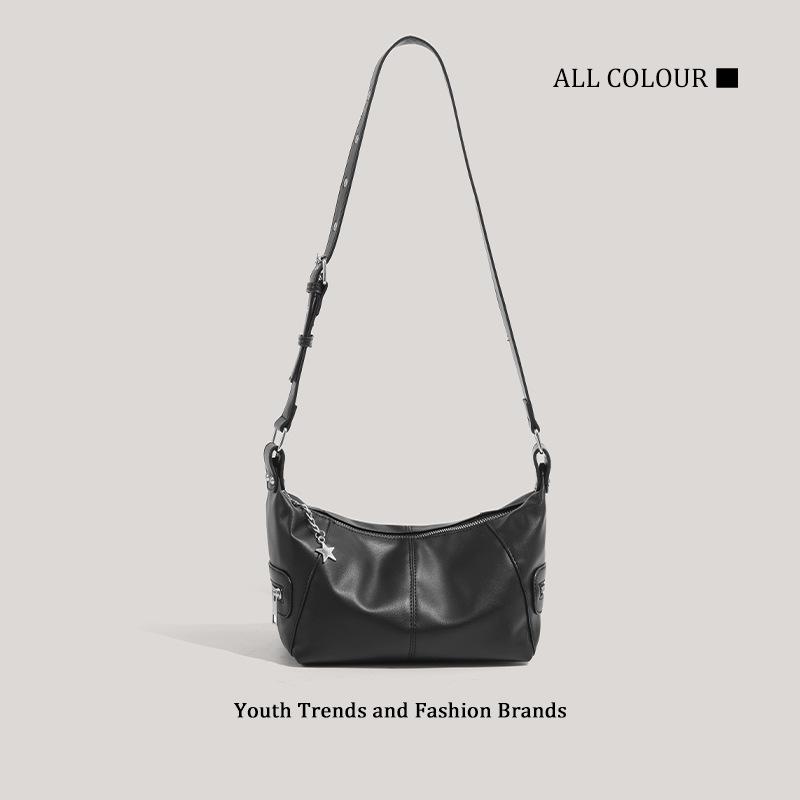 

Новая крутая сумка-локомотив для девочки, на одно плечо, портативная, подмышечная сумка чёрный