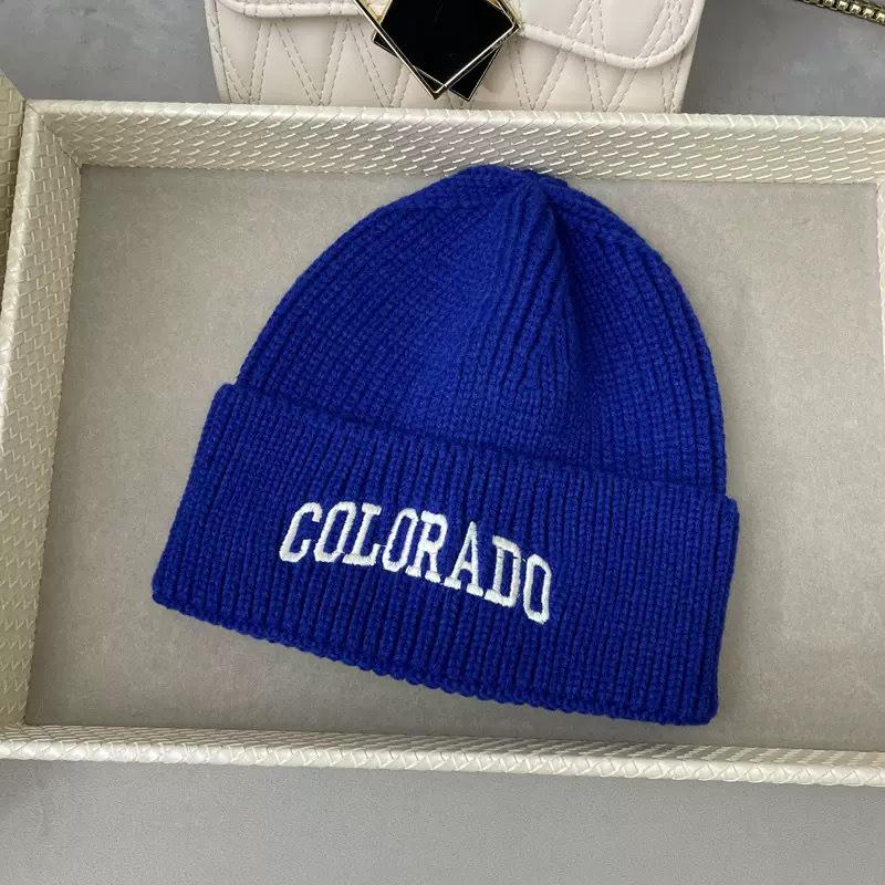 Men's Autumn/Winter Knit Beanie - Korean Style Letter Embroidery, Hip-Hop, Versatile Ear Protection Beanie.