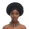 Turbante trenzado para mujer, pañuelo para la cabeza de seda cruda, sombrero, tocado de fiesta, turbante