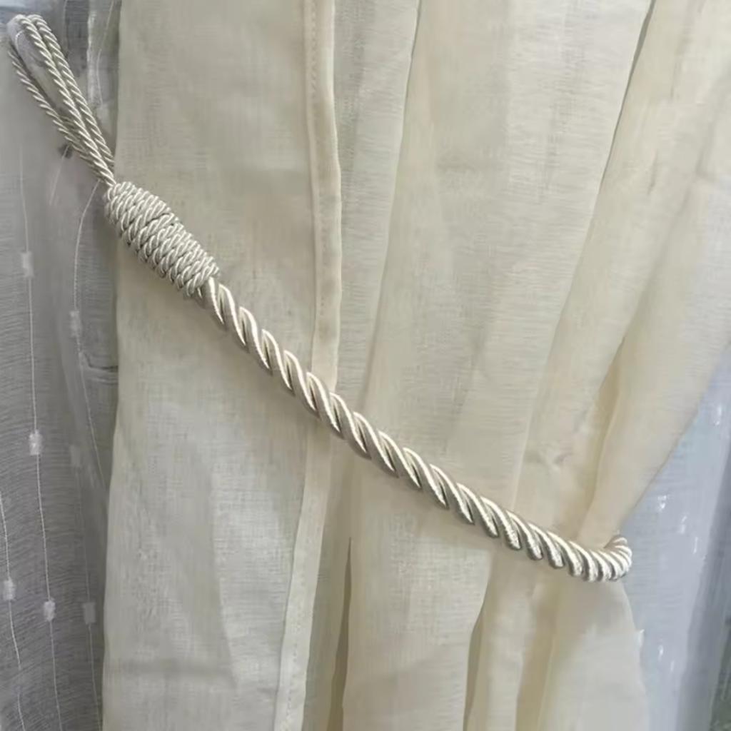 1set Handmade Weave Curtain Tieback Curtain Holder Clip Buckle Rope Home Decorative Room Accessories Curtain Tie Backs
