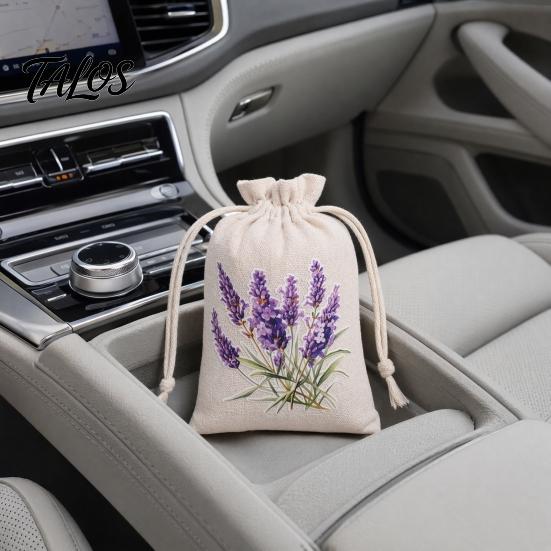 Sacos Decorativos de Sachê 2 Peças Sacos com Cordão, com Estampa Floral, Tecido de Poliéster e Algodão Respirável Malha Pequena Bolsas de Armazenamento Bolsas, Sachês Portáteis,