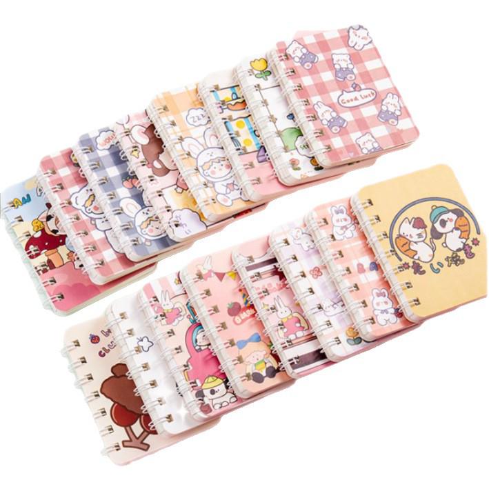 Dream Cartoon Mini Coil Notebook - Portable A7 Cute Memo Pad for Students