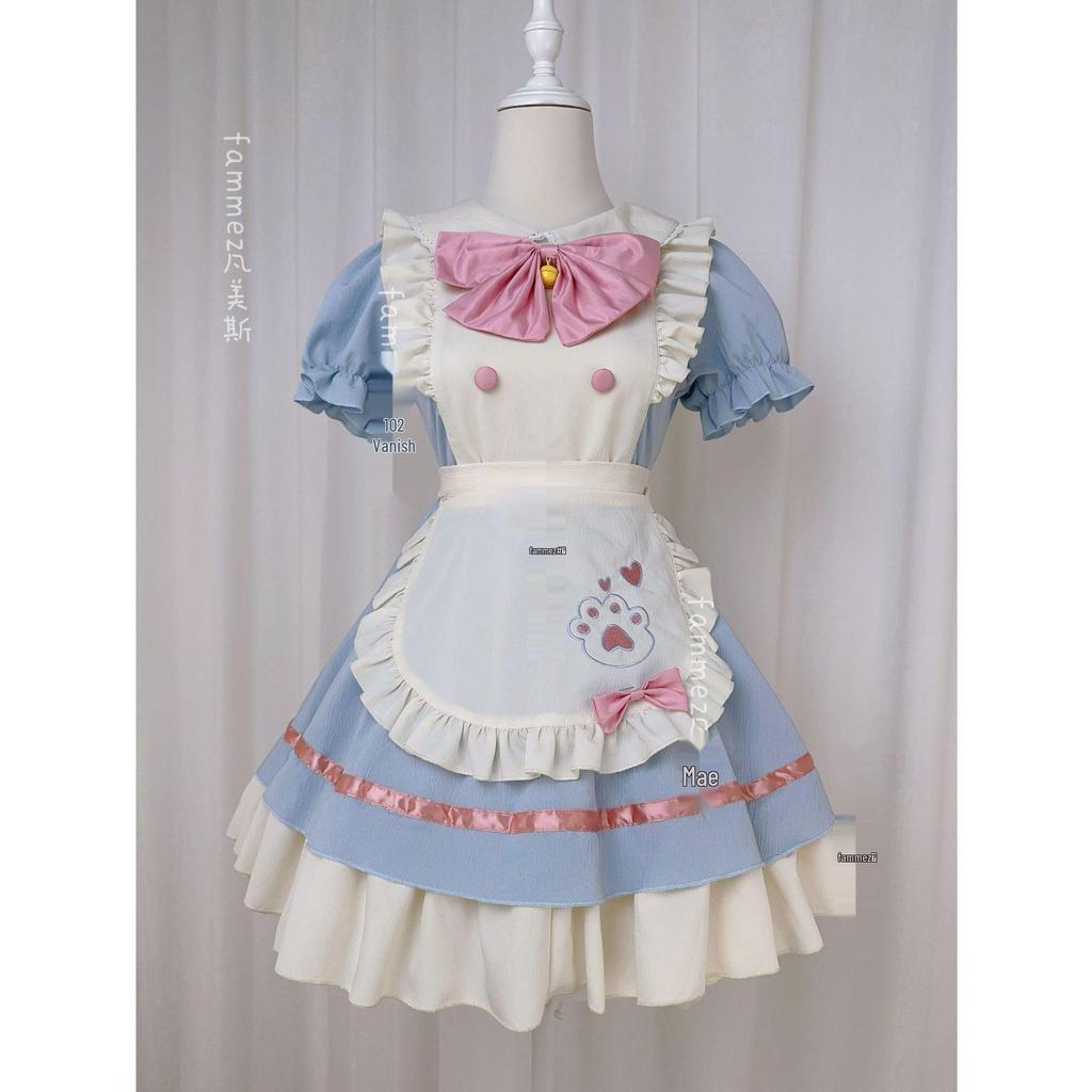 New Japanese Lolita Dog Short Maid Cosplay Costume - Cute Soft Girl Cafe Style