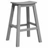 Garden Bar Set 3 pcs Light Grey HDPE