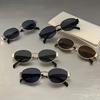 5 Pcs Retro Classic Metal Round Frame Sunglasses for Beach Women Fashion Korean Aesthetic Shades Sun Protection Sunnies